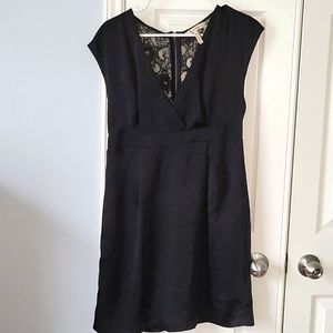 Black BCBG cocktail dress with lace back